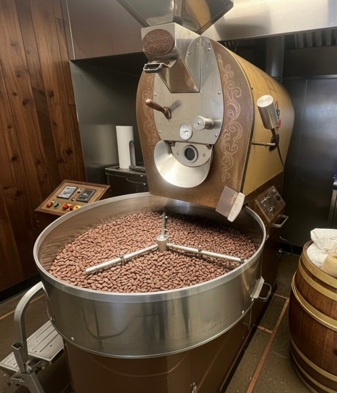 Cacao Beans Roasting Process