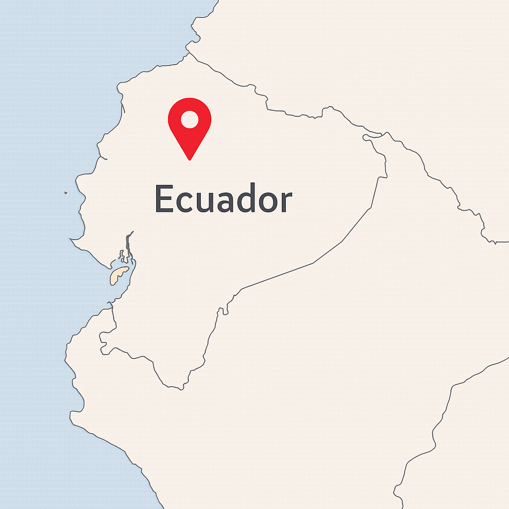 Ecuador Location of where the Cacao is Sourced